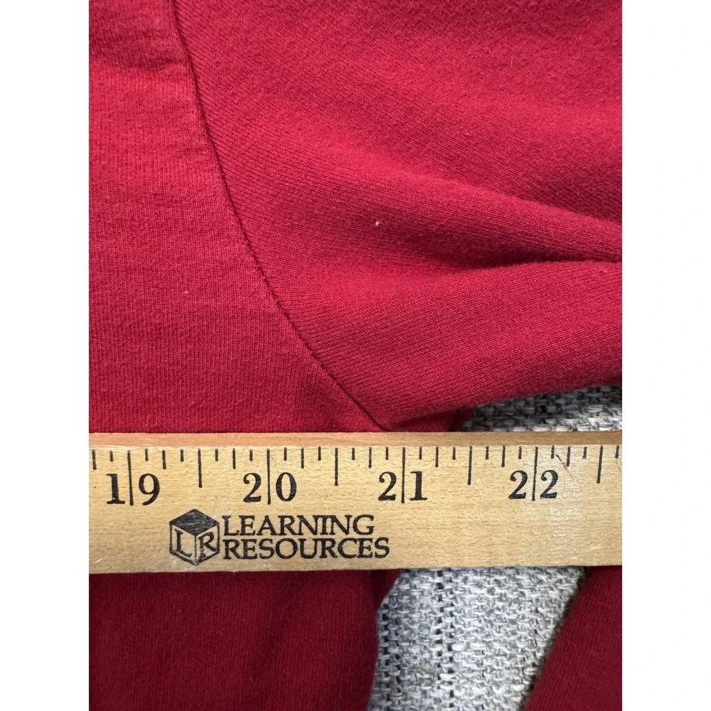 Red Rainforest Cafe Full Zip Hoodie XL Orlando Florida Two Pocket‎ Front Logo